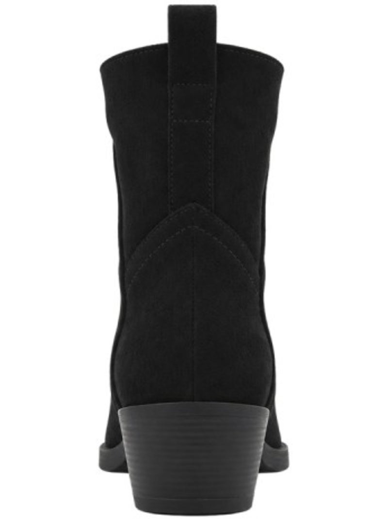 Stivaletti con tacco pelle naturale purapiel Nero - Kiabi
