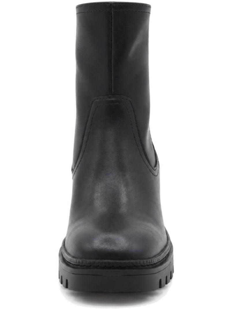 Stivaletti con tacco pelle naturale purapiel Nero - Kiabi