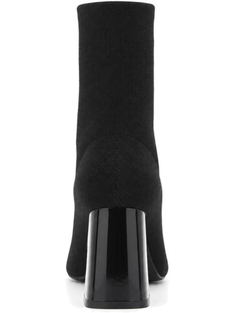 Stivaletti con tacco pelle naturale purapiel Nero - Kiabi