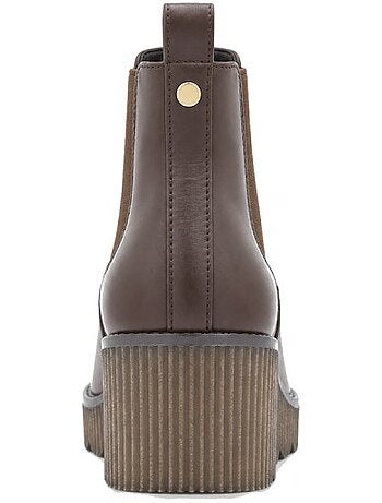 Stivaletti con zeppa materiale sintetico montevita