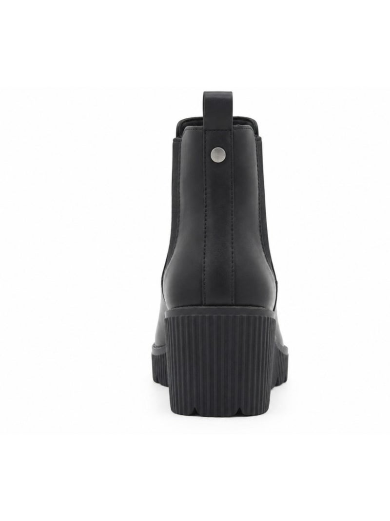Stivaletti con zeppa materiale sintetico montevita Nero - Kiabi