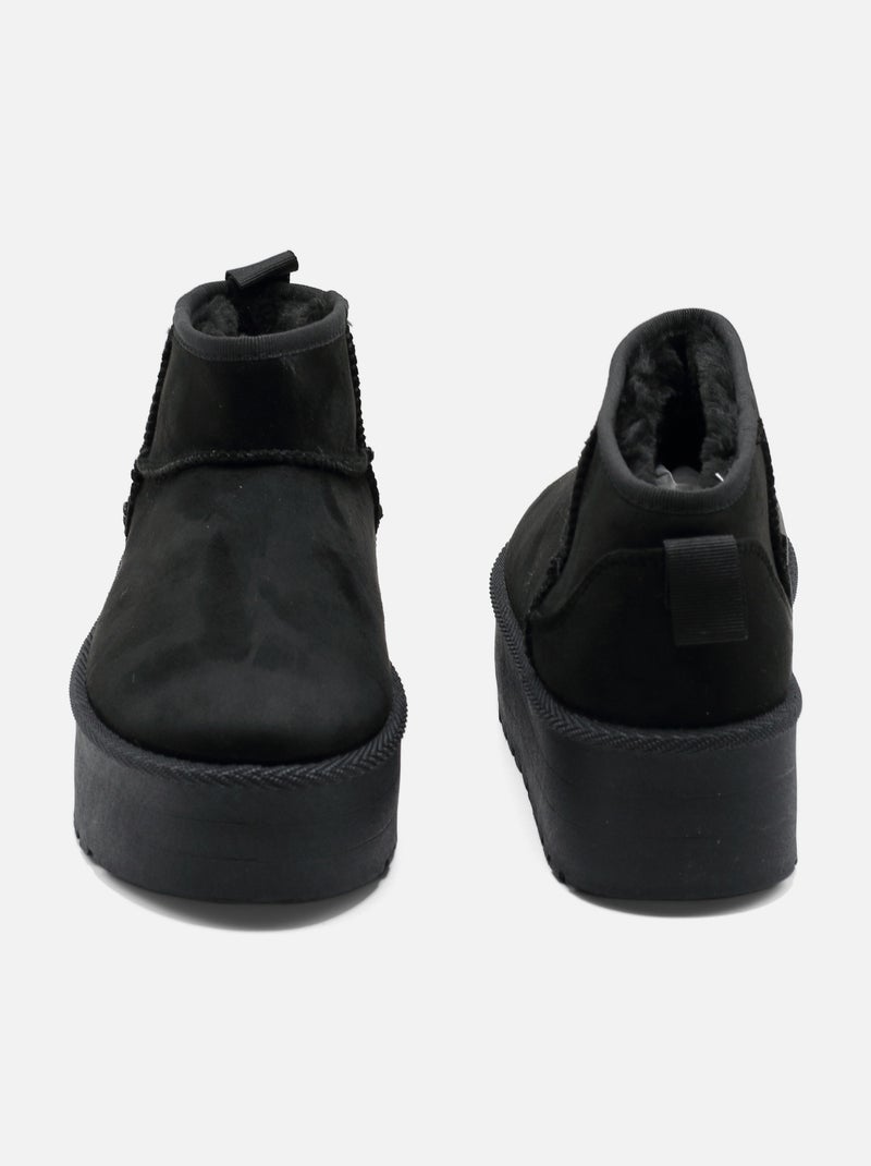 Stivaletti con zeppa Nero - Kiabi