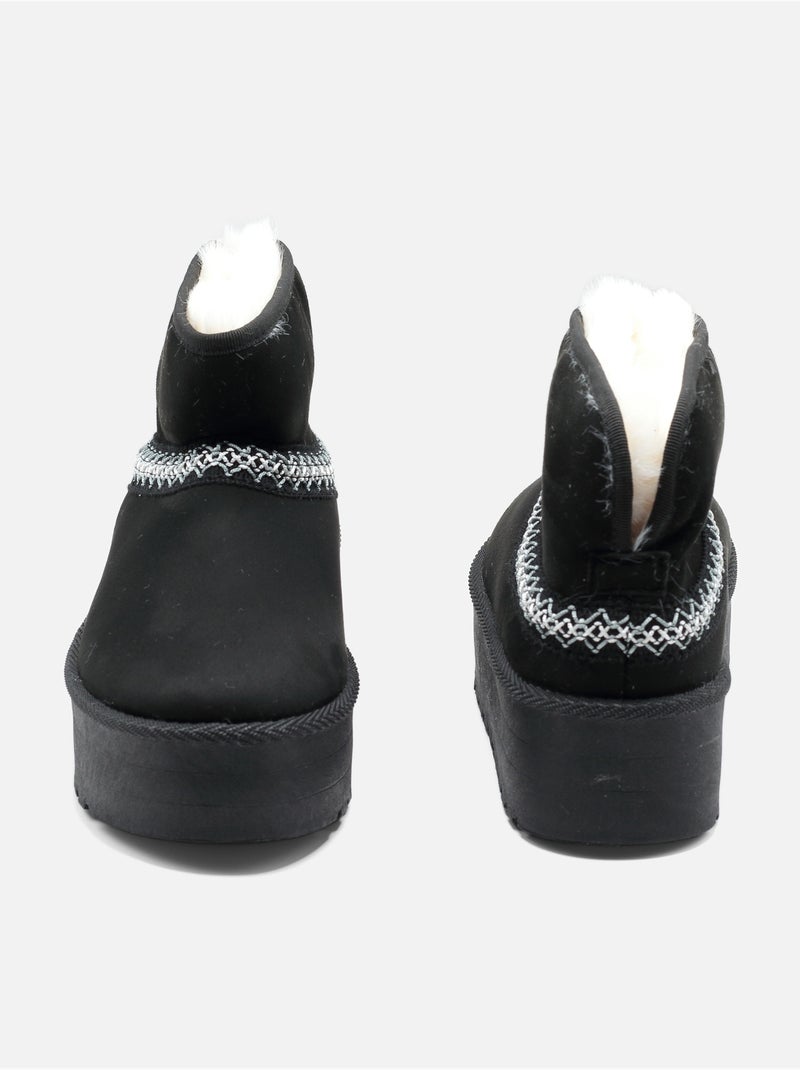 Stivaletti con zeppa Nero - Kiabi