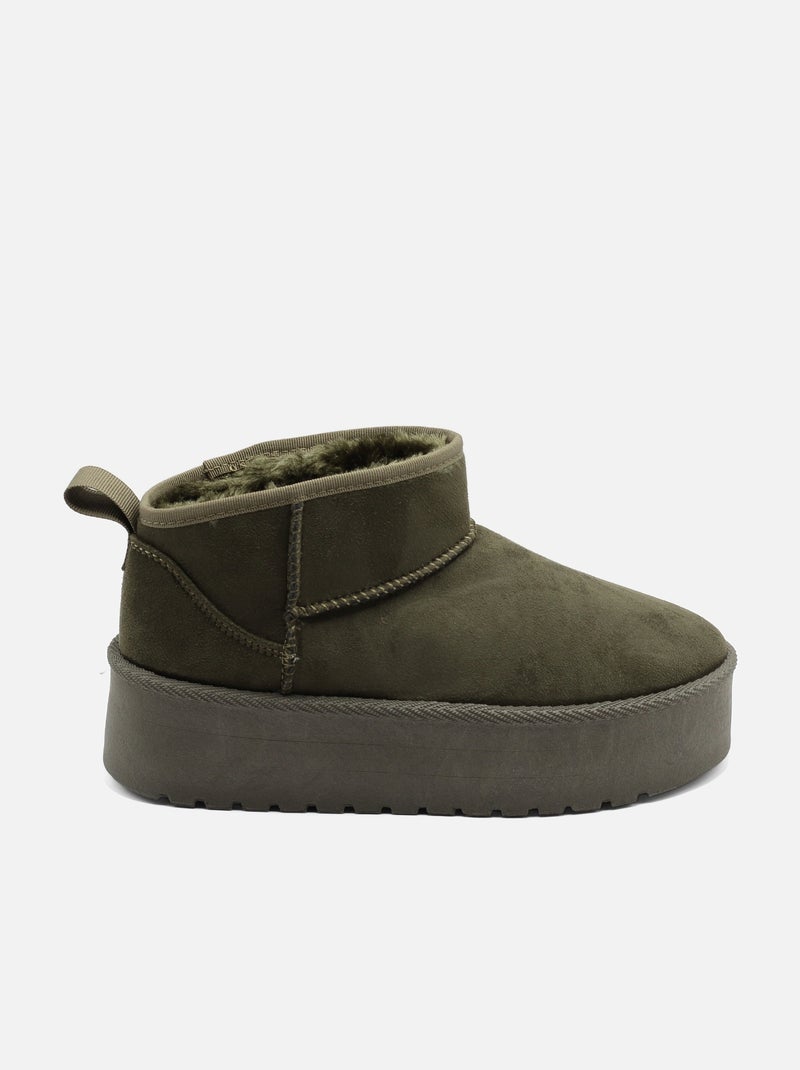 Stivaletti con zeppa Verde - Kiabi