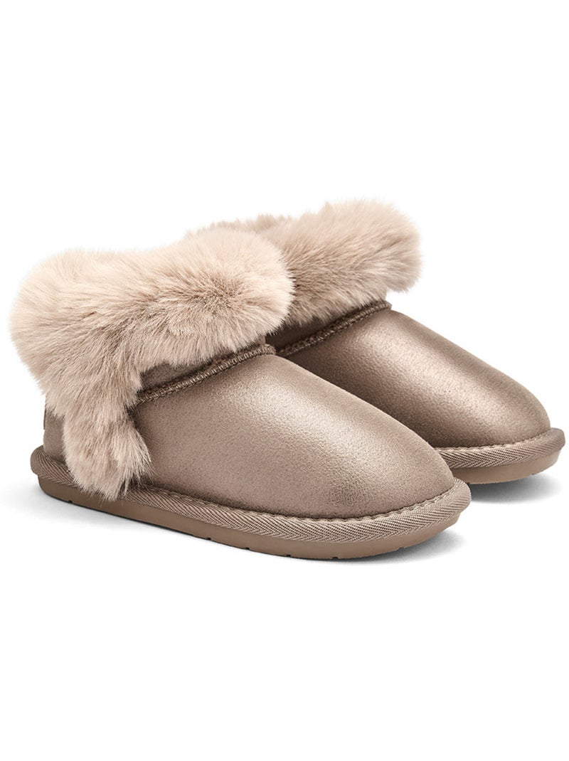 Stivaletti conguitos barefoot pelo Marrone chiaro - Kiabi