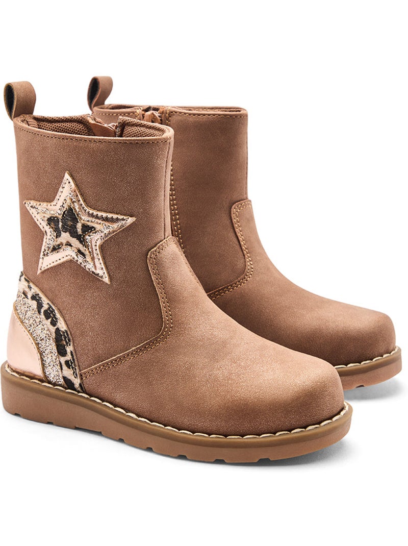 Stivaletti conguitos estrellas Marrone chiaro - Kiabi