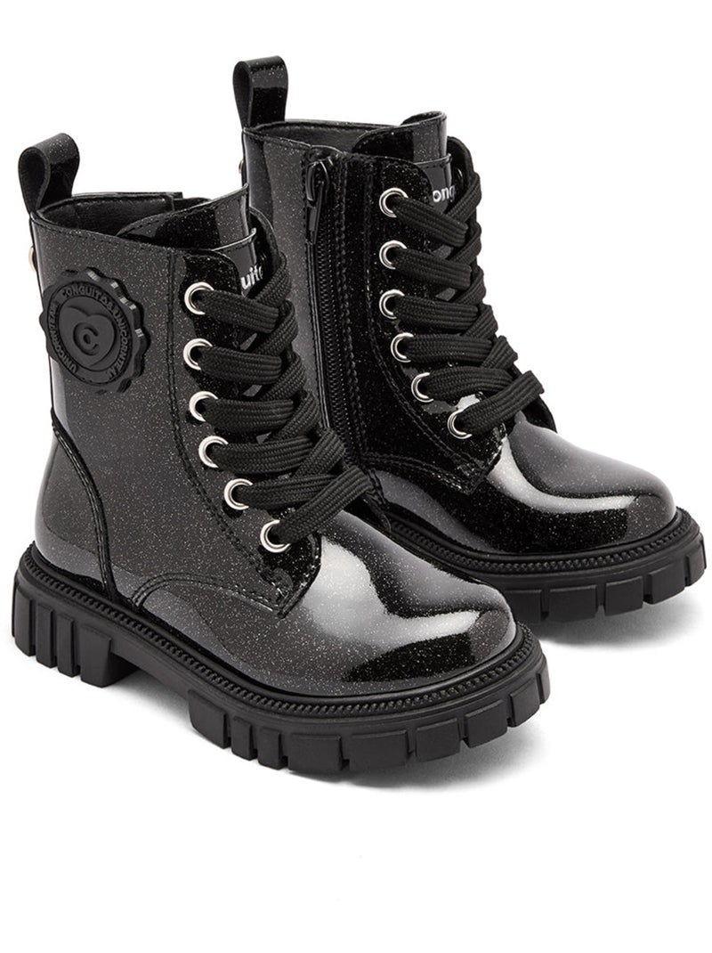 Stivaletti conguitos militar militares Nero Nero - Kiabi