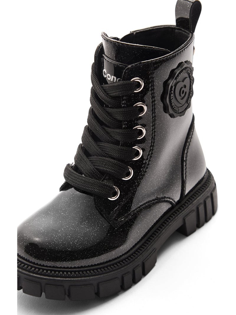 Stivaletti conguitos militar militares Nero Nero - Kiabi