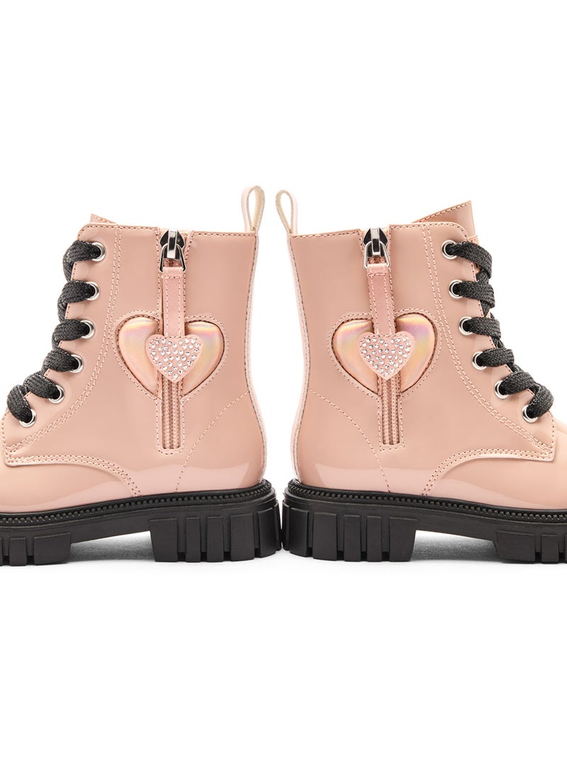 Stivaletti conguitos militar Rosa - Kiabi