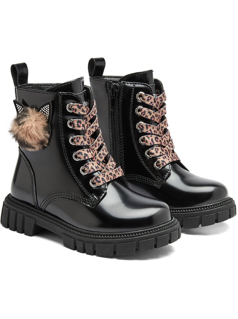 Stivaletti conguitos militares Nero Nero - Kiabi