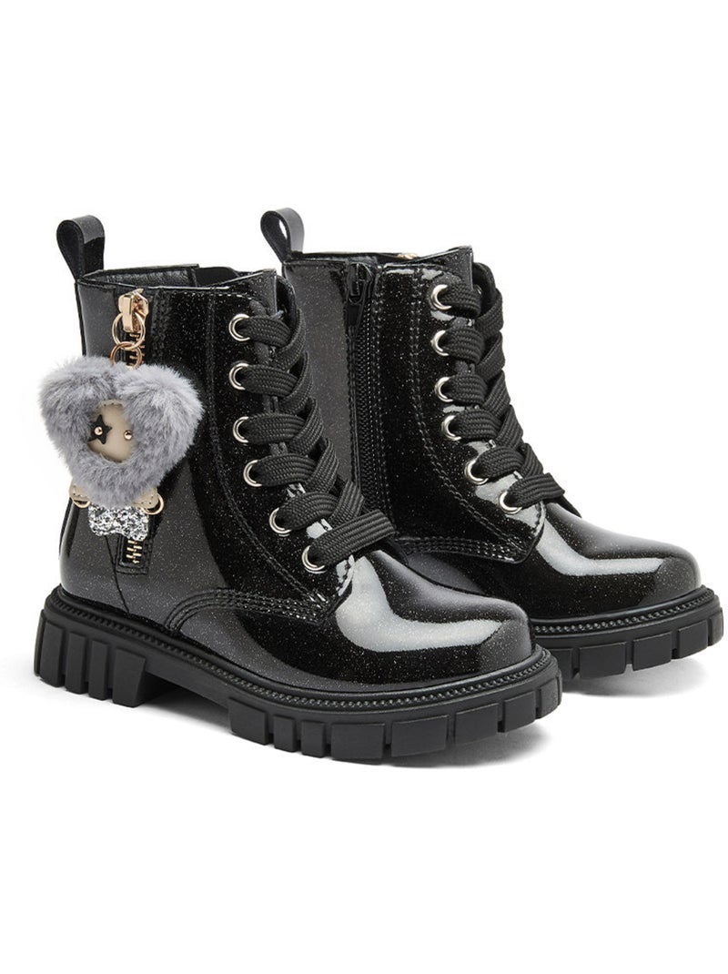 Stivaletti conguitos militares Nero Nero - Kiabi
