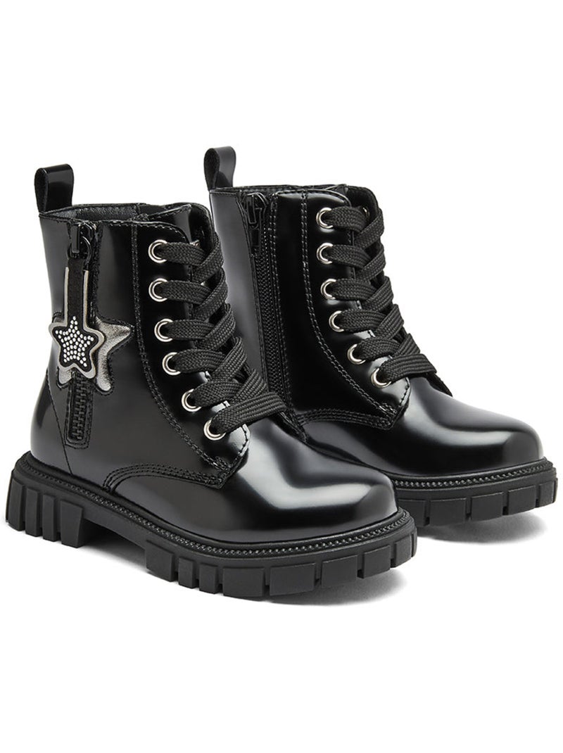 Stivaletti conguitos militares Nero Nero - Kiabi