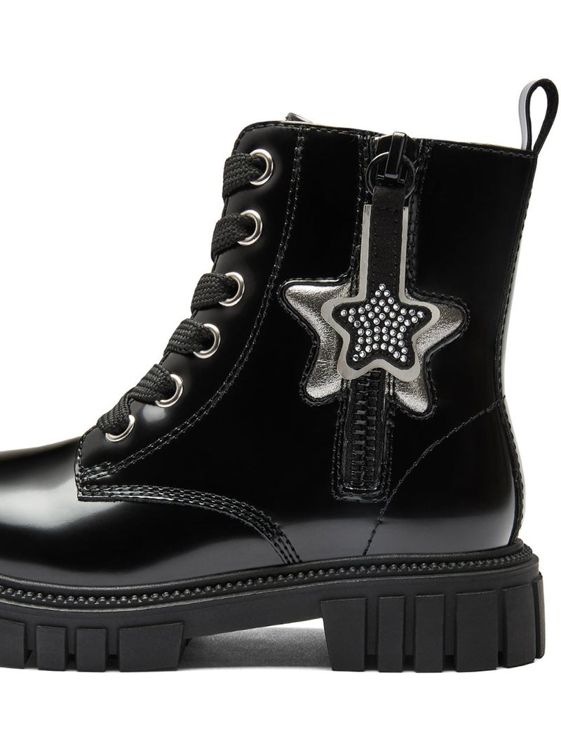 Stivaletti conguitos militares Nero Nero - Kiabi
