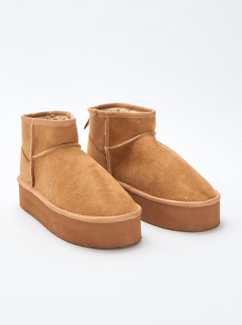 Stivaletti corti in ecopelle scamosciata - Kiabi