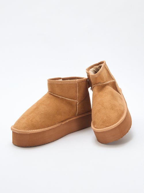 Stivaletti corti in ecopelle scamosciata - Kiabi