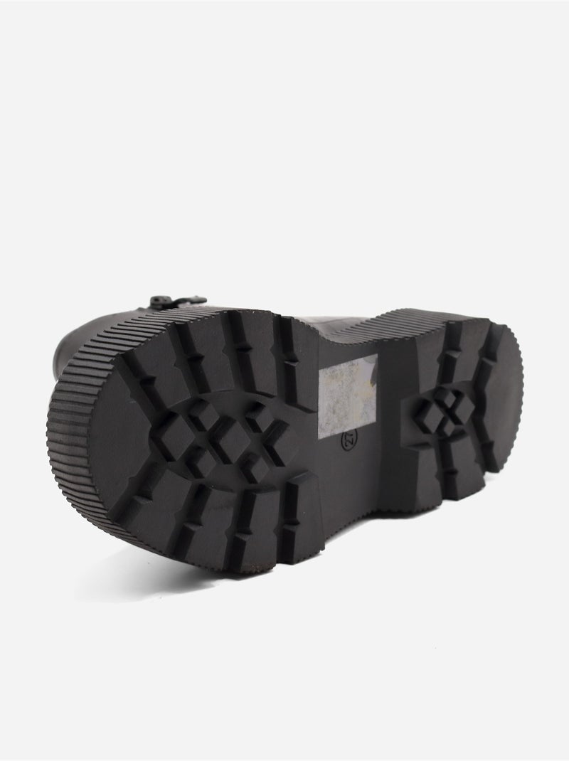 Stivaletti effetto coccodrillo Nero - Kiabi