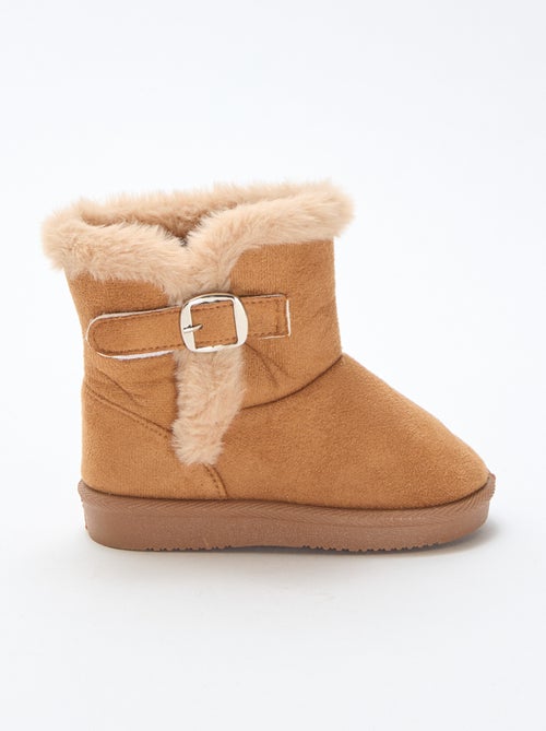 Stivaletti in ecopelle scamosciata con interno imbottito - Kiabi