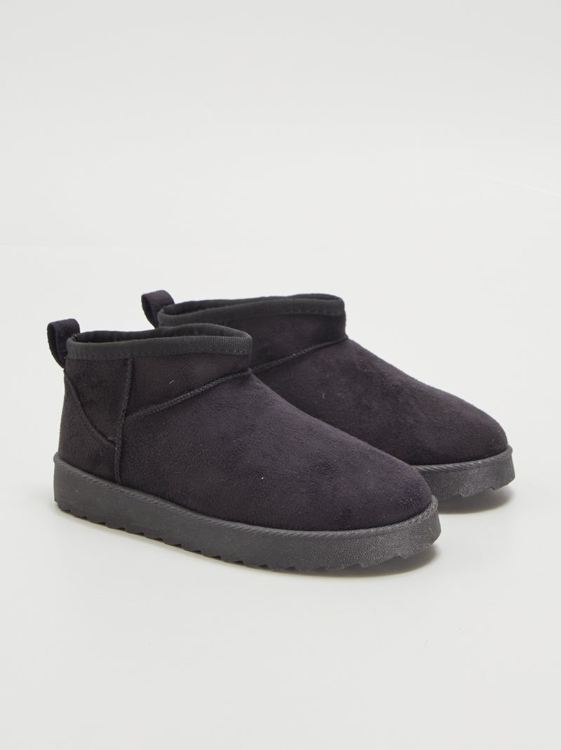 Stivaletti in finto camoscio NERO - Kiabi