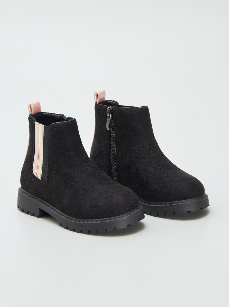 Stivaletti in finto camoscio NERO - Kiabi
