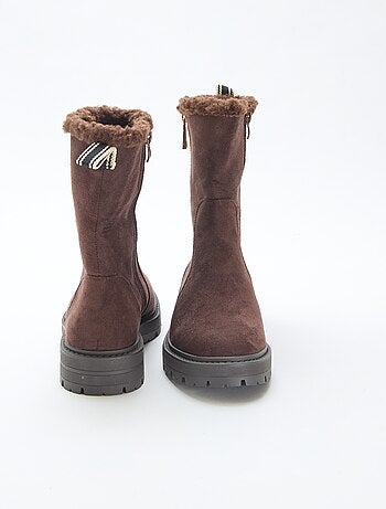 Stivaletti in simil suede