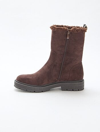 Stivaletti in simil suede