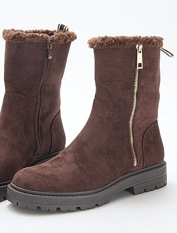 Stivaletti in simil suede