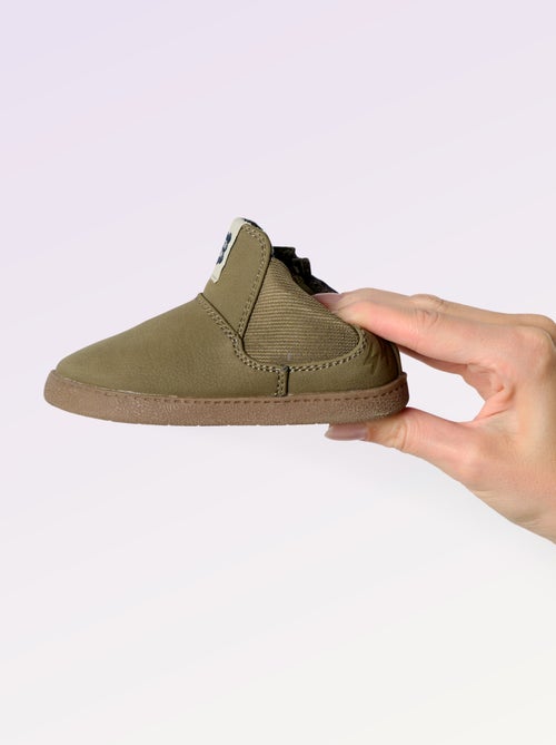 Stivaletti in similpelle con inserto elastico - Kiabi