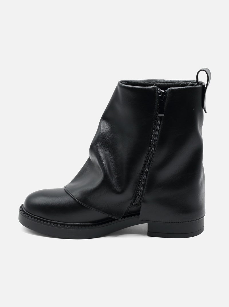 Stivaletti in similpelle Nero - Kiabi