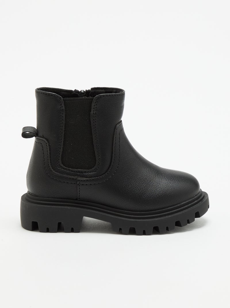 Stivaletti in similpelle Nero - Kiabi