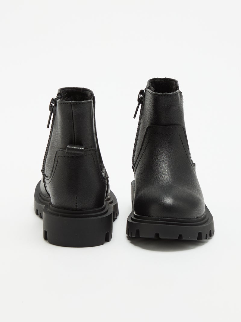 Stivaletti in similpelle Nero - Kiabi
