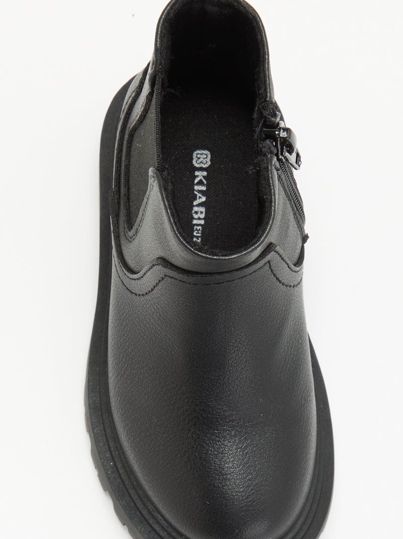 Stivaletti in similpelle Nero - Kiabi