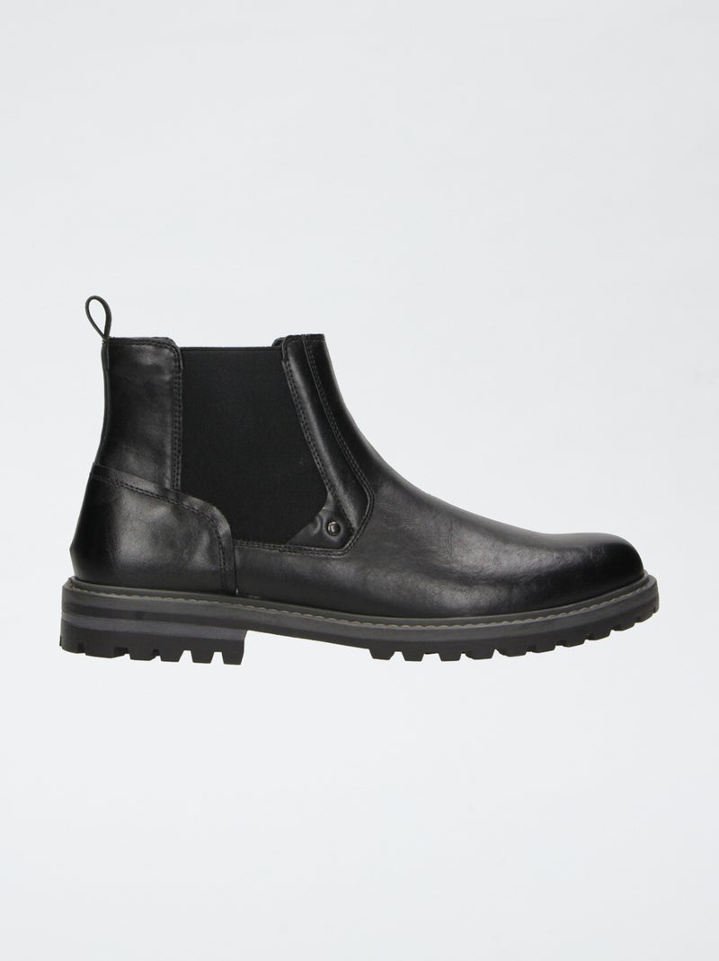 Stivaletti in similpelle Nero - Kiabi