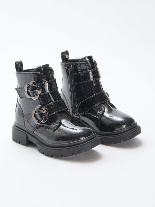 Stivaletti lisci con paillettes - Kiabi