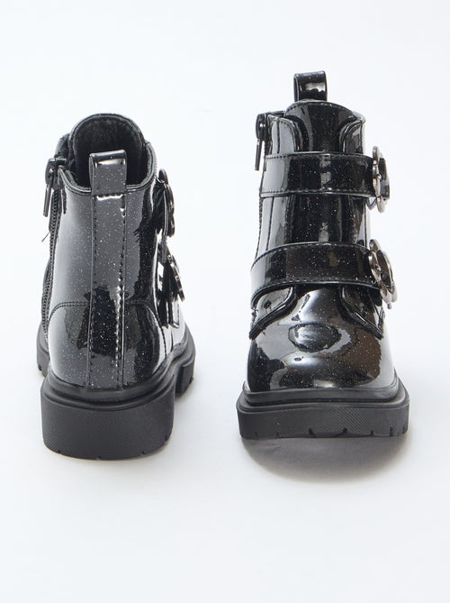 Stivaletti lisci con paillettes - Kiabi