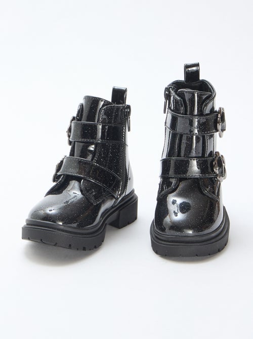 Stivaletti lisci con paillettes - Kiabi