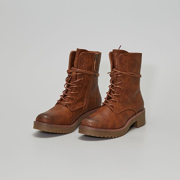 stivaletti stringati donna