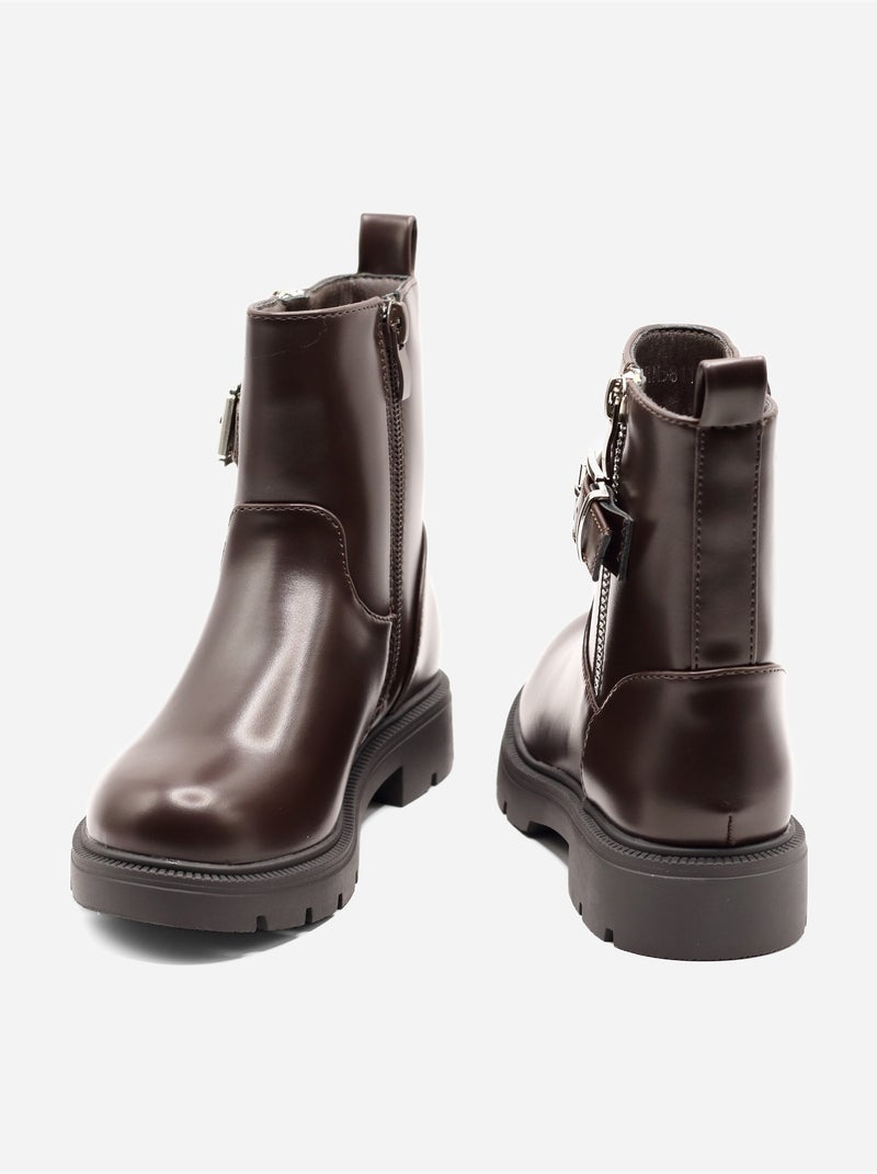 Stivaletti verniciati Marrone - Kiabi
