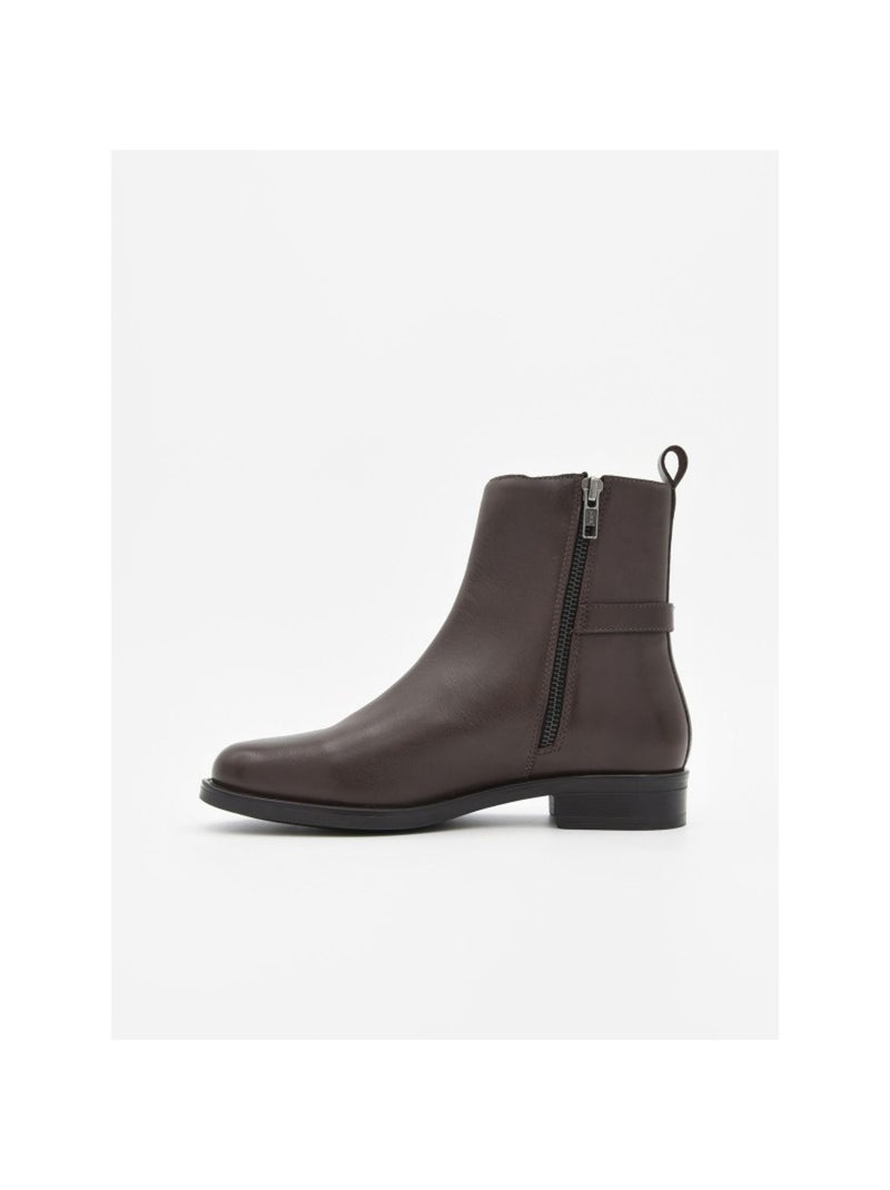 Stivaletto Basso Materiale Sintetico Purapiel Marrone - Kiabi
