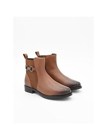 Stivaletto basso materiale sintetico purapiel