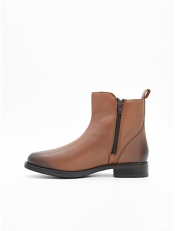 Stivaletto basso materiale sintetico purapiel
