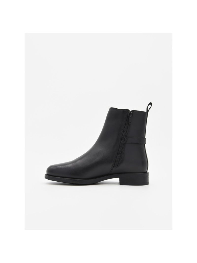 Stivaletto Basso Materiale Sintetico Purapiel Nero - Kiabi