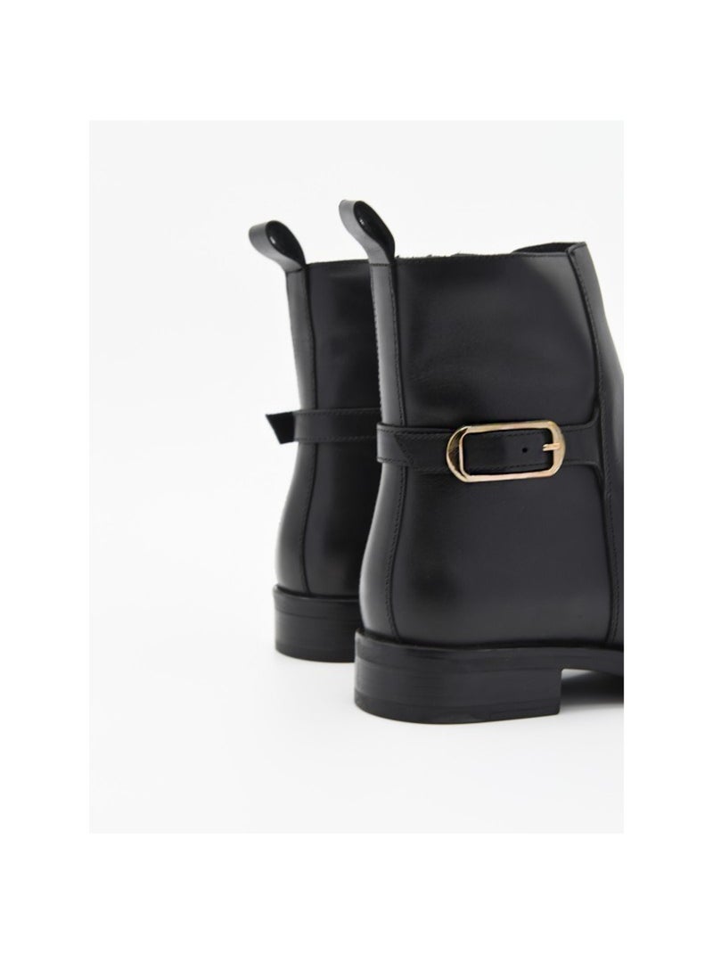 Stivaletto Basso Materiale Sintetico Purapiel Nero - Kiabi