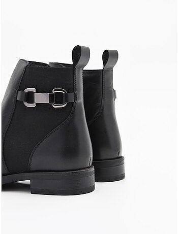 Stivaletto Basso Pelle Naturale Purapiel