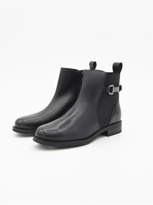 Stivaletto Basso Pelle Naturale Purapiel - Kiabi