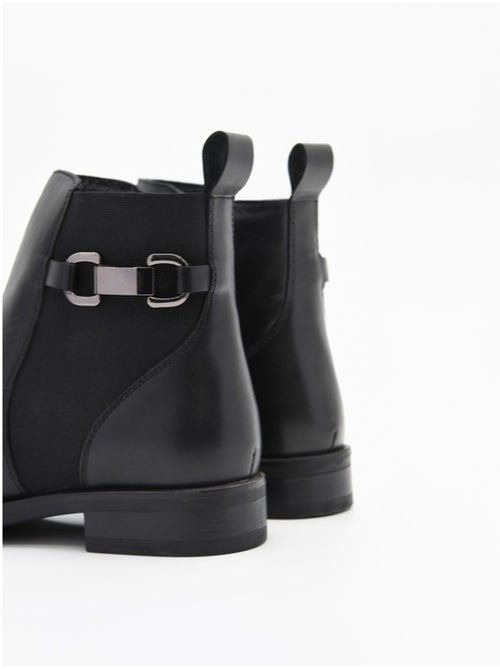 Stivaletto Basso Pelle Naturale Purapiel - Kiabi