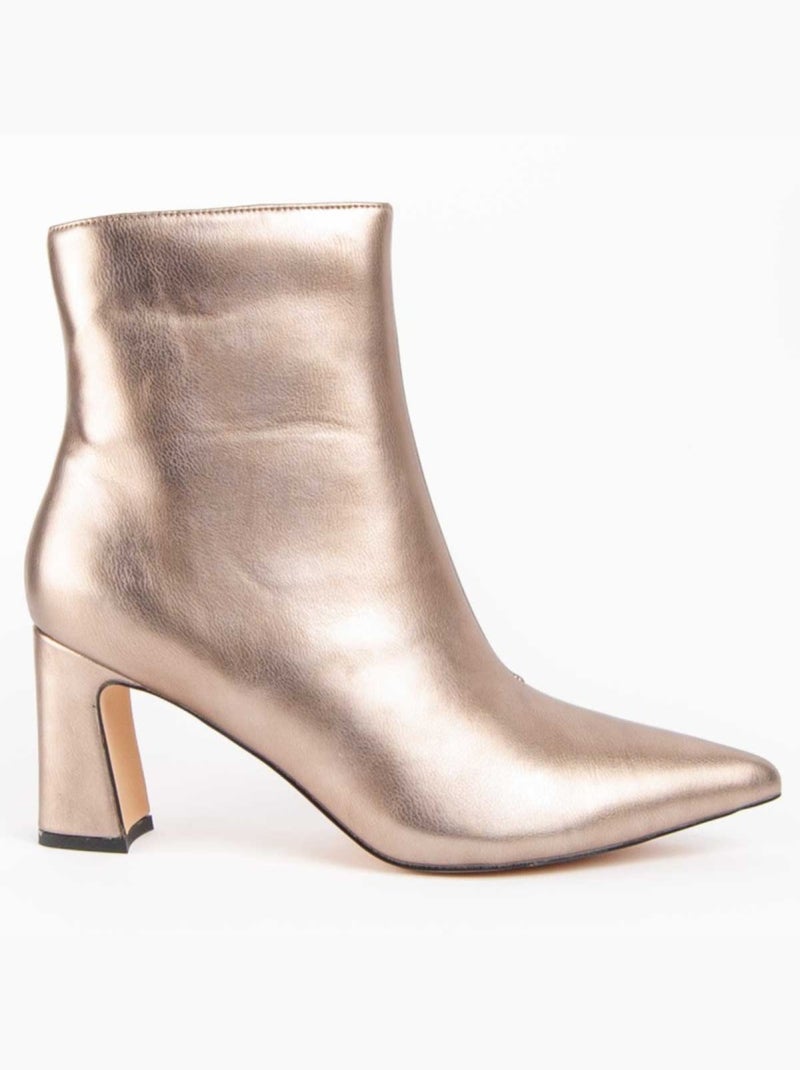 Stivaletto Con Tacco Materiale Sintetico E Tessile Montevita Dorato/Oro - Kiabi