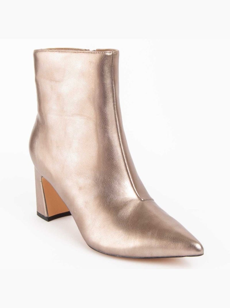 Stivaletto Con Tacco Materiale Sintetico E Tessile Montevita Dorato/Oro - Kiabi