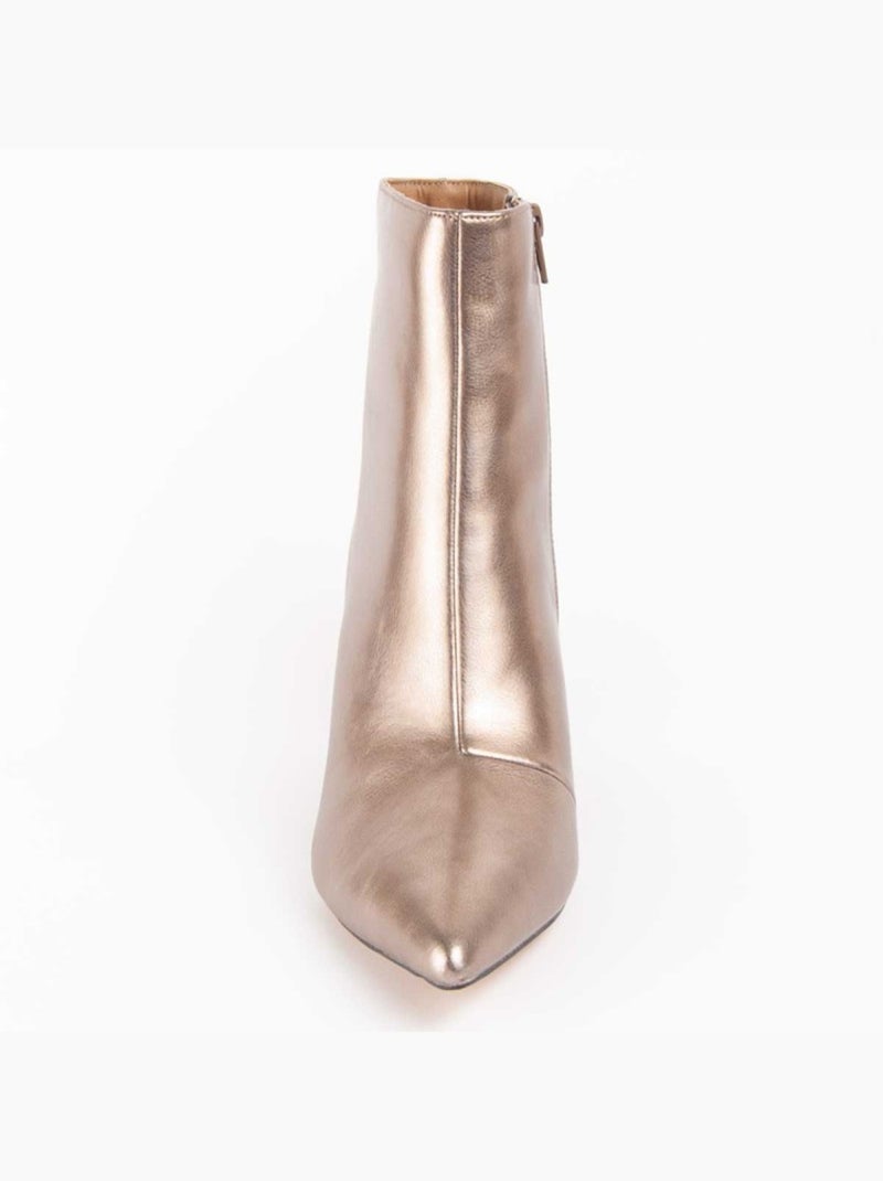 Stivaletto Con Tacco Materiale Sintetico E Tessile Montevita Dorato/Oro - Kiabi