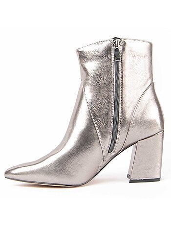 Stivaletto Con Tacco Materiale Sintetico E Tessile Montevita