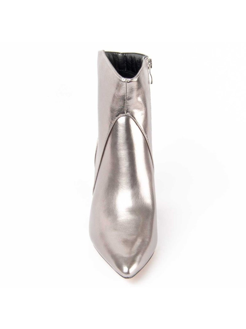 Stivaletto Con Tacco Materiale Sintetico E Tessile Montevita Grigio - Kiabi